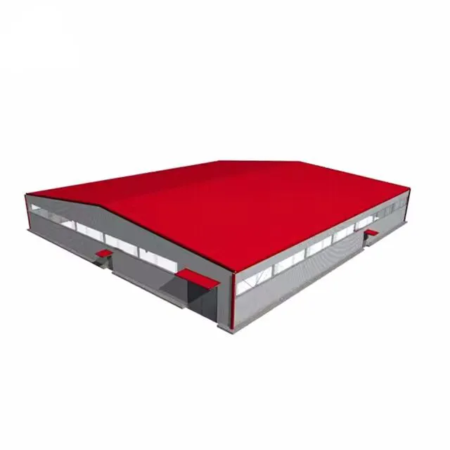 Almacén de almacenamiento industrial al por mayor, estructura de montaje de marco de pórtico, edificio seccional de acero prefabricado