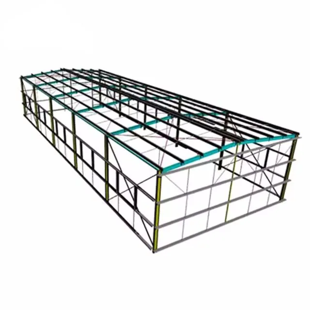 Almacén de almacenamiento industrial al por mayor, estructura de montaje de marco de pórtico, edificio seccional de acero prefabricado