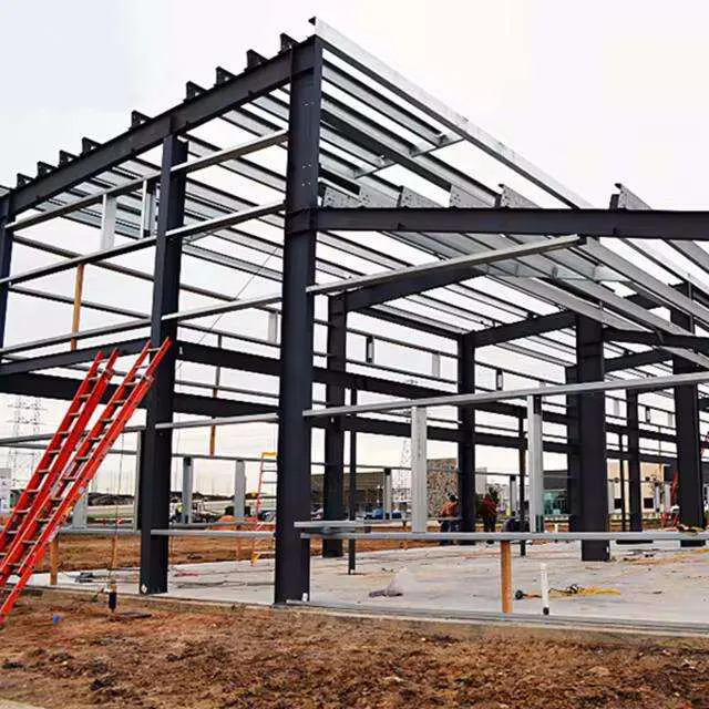 Viga H de construcción prefabricada de metal laminado en caliente precios universales de columna de acero estructural de viga I por tonelada