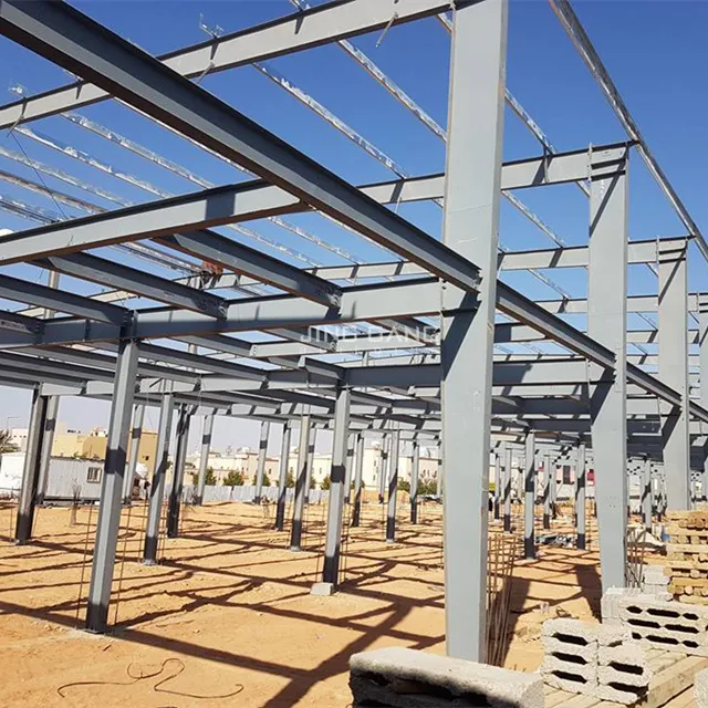 Toldo prefabricado de estructura de acero prefabricado con diseño de cobertizo industrial para taller de construcción para almacén
