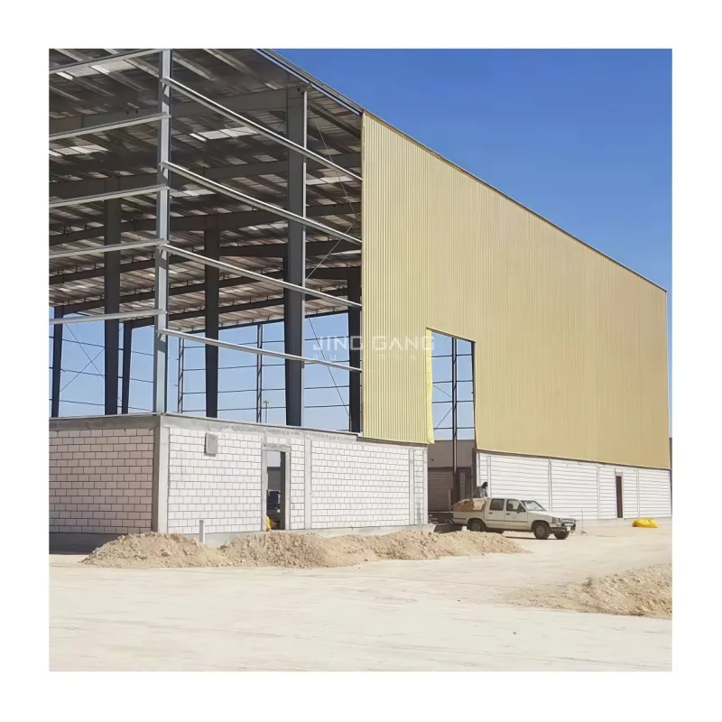 Vigas de columnas de metal para construcción, estructura de acero de construcción 40x60, almacén, taller, cobertizo de almacenamiento