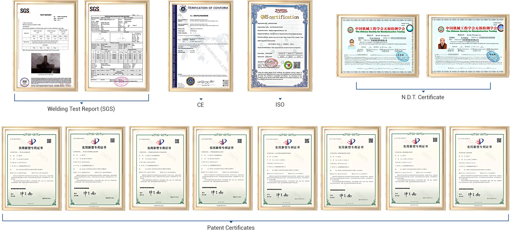 CERTIFICADOS