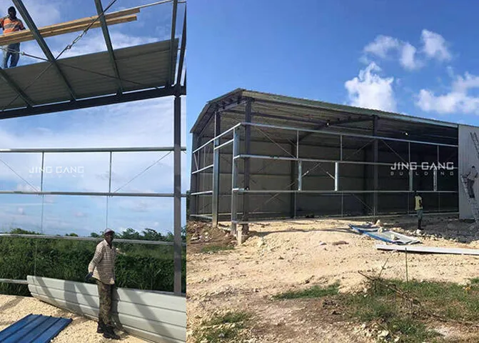 Opciones de techo y pared de Qingdao Jinggang